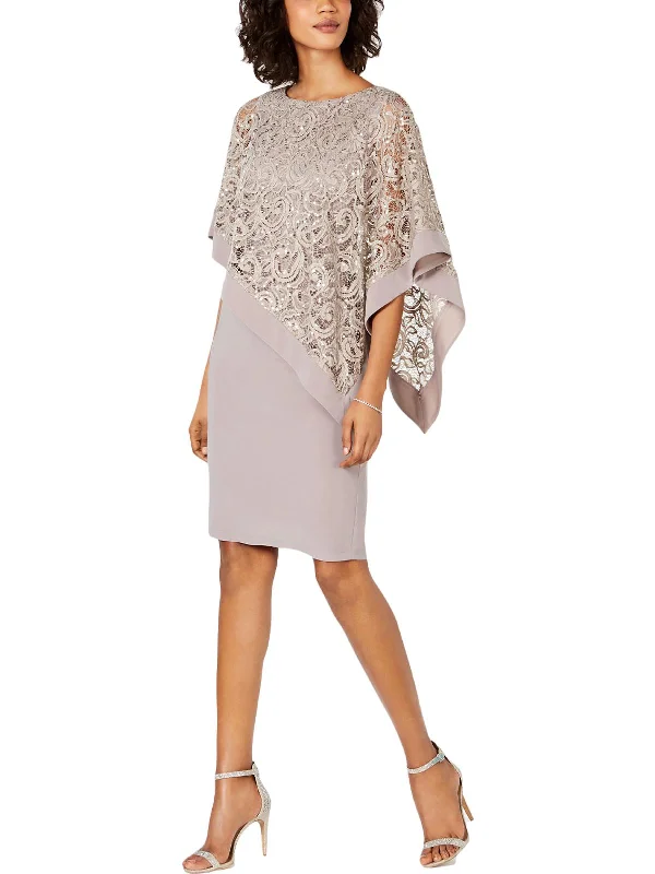 Womens Sequined Lace Party Dress Sequined Elegant Party