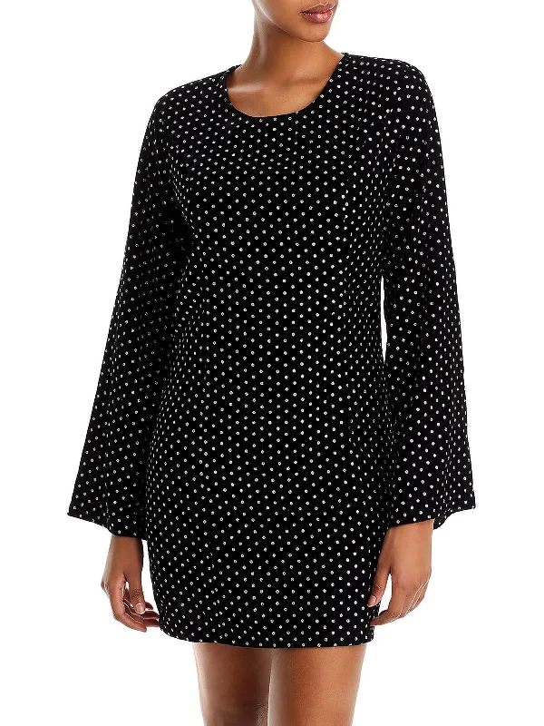 Womens Velvet Metallic Cocktail and Party Dress Tunics Fall fleece