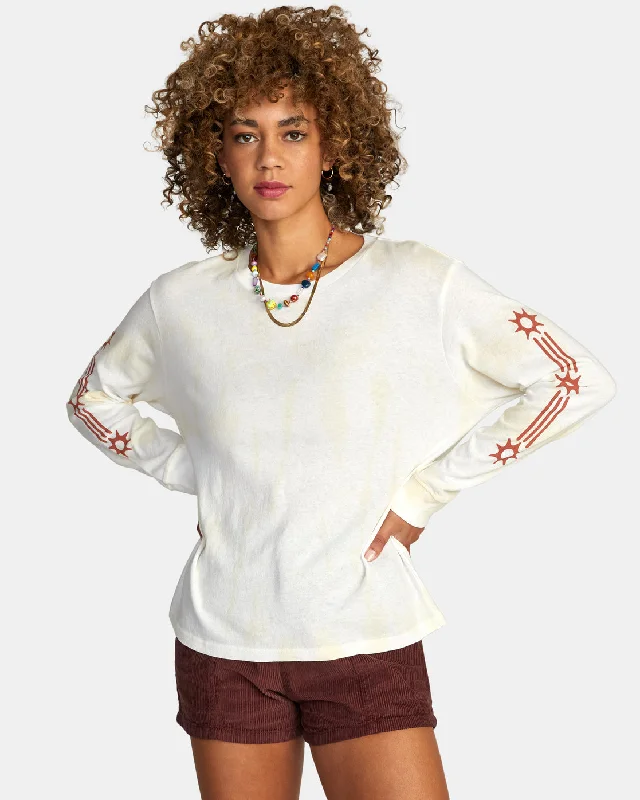 Artisana Long Sleeve Tee - Afterglow Zippered Front Buttoned Front Snap Front