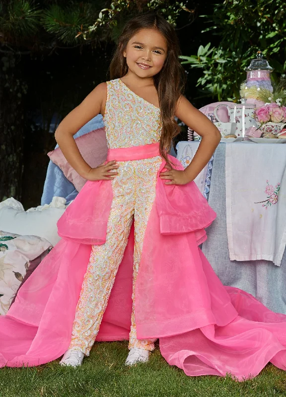 Ashley Lauren Kids 8065 Tiered Organza Overskirt Girls Pageant Wear Fun Fashion summer skirt style
