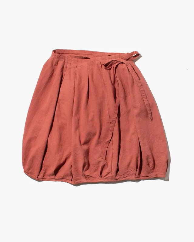 Prospective Flow Skirt, Chaku, Wine Red seamless skirt comfort