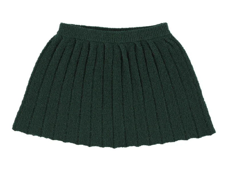 Vanina green skirt by Morley velvet skirt plush