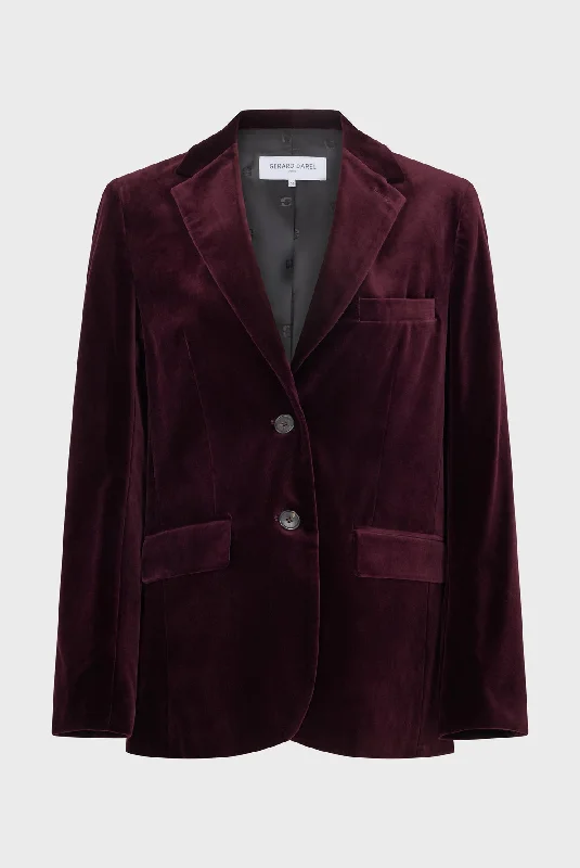 Jacket Maeva Dav14a091 Redwine Tailored Jacket Straight Jacket A-Line Jacket