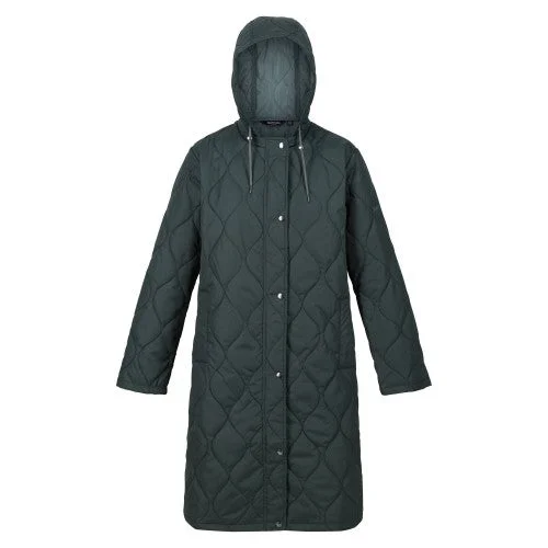 Regatta Womens/Ladies Jaycee Quilted Hooded Jacket Mesh Jacket Canvas Jacket Denim Jacket