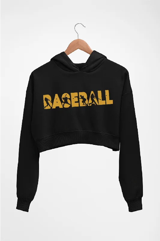 Baseball Crop HOODIE FOR WOMEN Hoodie with Magnetic Closure Innovative Modern