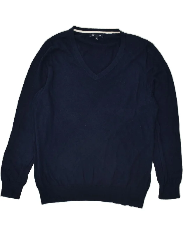 CREW CLOTHING Womens V-Neck Jumper Sweater US 18 2XL Navy Blue Cotton High Neck Crew Neck V-Neck CREW CLOTHING Womens V-Neck Jumper Sweater US 18 2XL Navy Blue Cotton High Neck Crew Neck V-Neck
