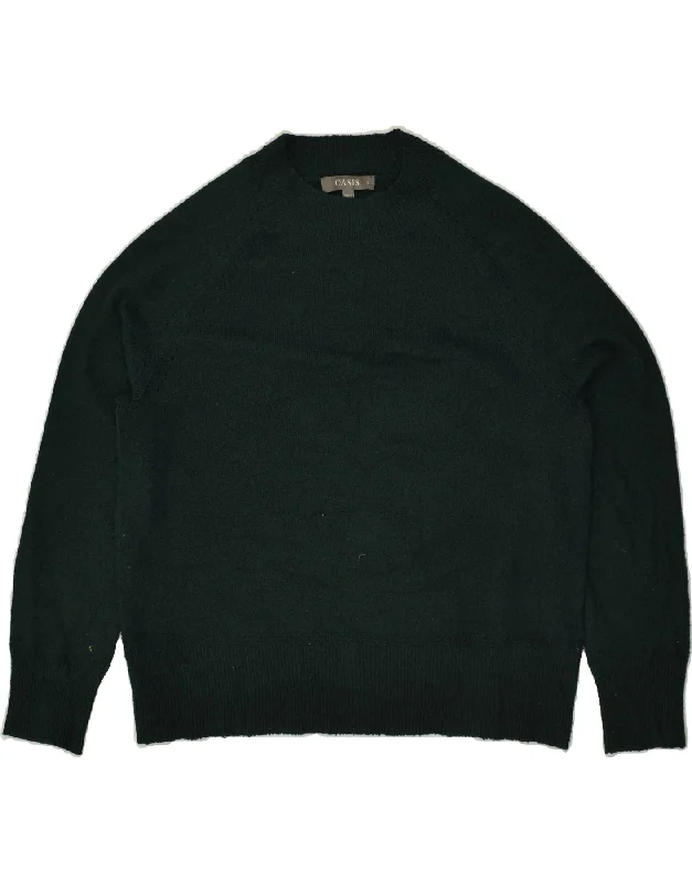 OASIS Womens Oversized Turtle Neck Jumper Sweater UK 10 Small Green Wool Turtle Neck Boat Neck Asymmetrical Neck OASIS Womens Oversized Turtle Neck Jumper Sweater UK 10 Small Green Wool Turtle Neck Boat Neck Asymmetrical Neck
