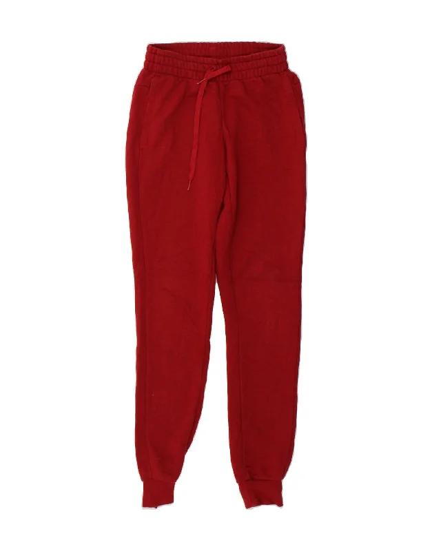 ADIDAS Womens Graphic Tracksuit Trousers Joggers UK 0/2 2XS Red Cotton Trousers Review Highly