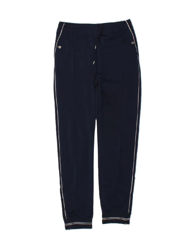 CHAMPION Womens Tracksuit Trousers UK 12 Medium Navy Blue Trousers chic fashionable