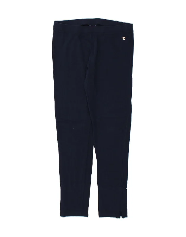 CHAMPION Womens Tracksuit Trousers UK 18 XL Navy Blue Trousers Versatile Stylish