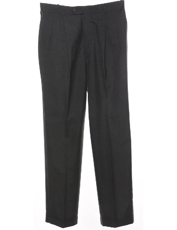 Dark Grey Classic Trousers - W30 L30 Trousers Wedding White
