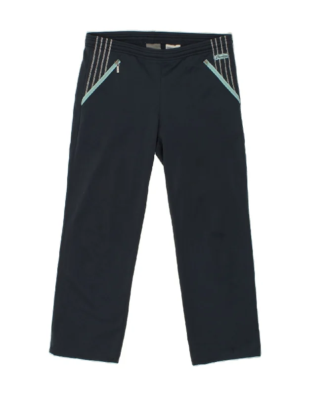 DIADORA Womens Tracksuit Trousers UK 16 Large Navy Blue Polyester Trousers cozy soft