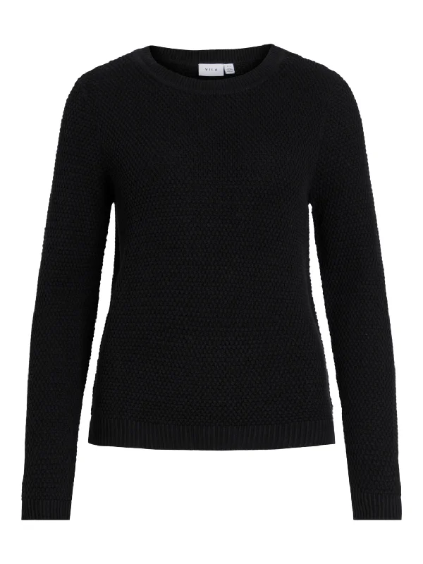 VIDALO Pullover - Black Fleece Warm Pullover