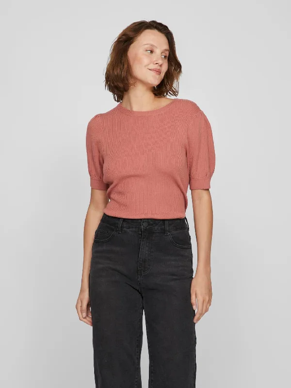 VIJEMILANA Pullover - Brick Dust Square Neck Pullover
