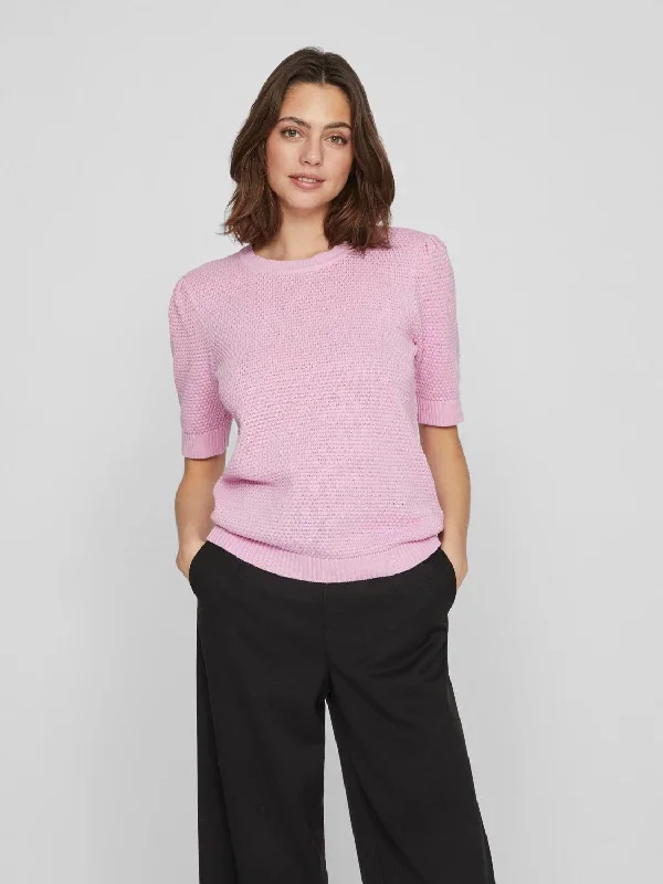 VIDALO Pullover - Pastel Lavender Button Front Sweater
