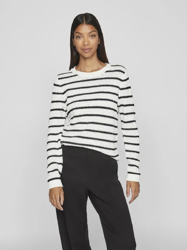 VIDALO Pullover - White Alyssum Thin Wool Pullover