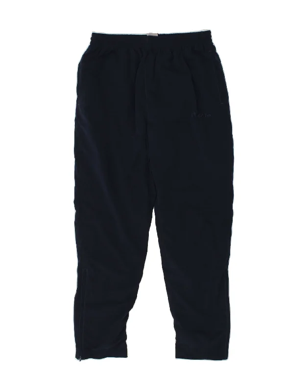 LOTTO Womens Tracksuit Trousers UK 14 Large Navy Blue Polyester Trousers versatile all-occasion