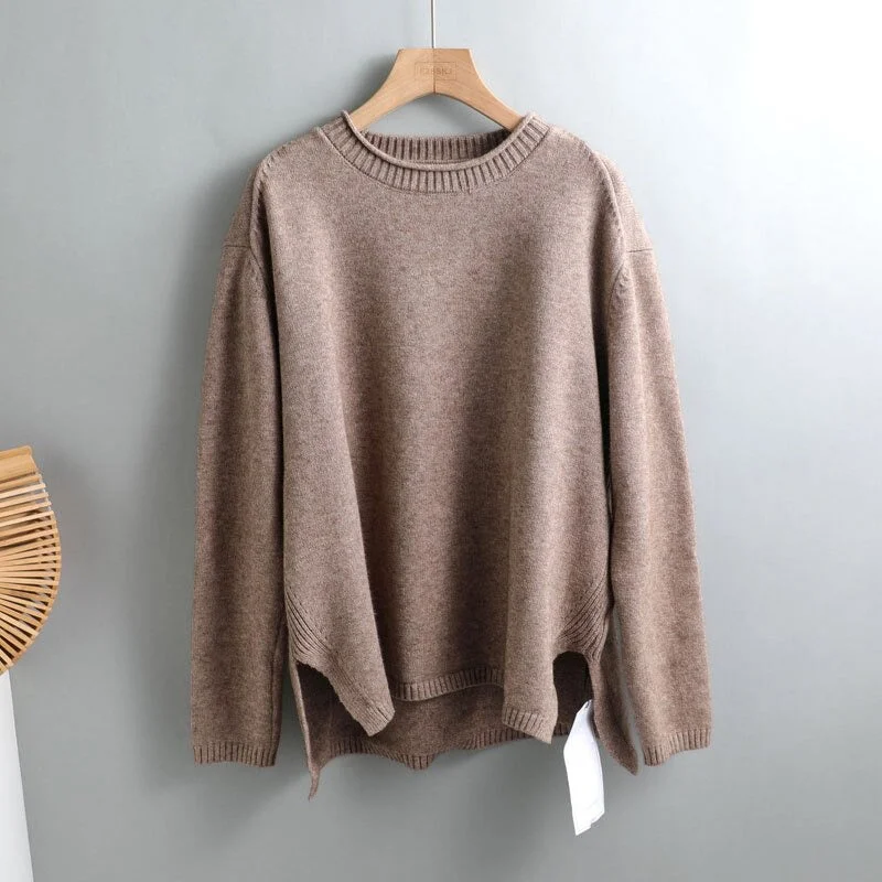 Round Neck Beige