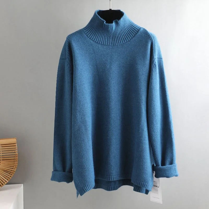 Turtle Neck Blue