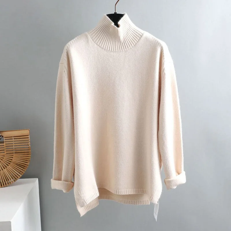 Turtle Neck Beige