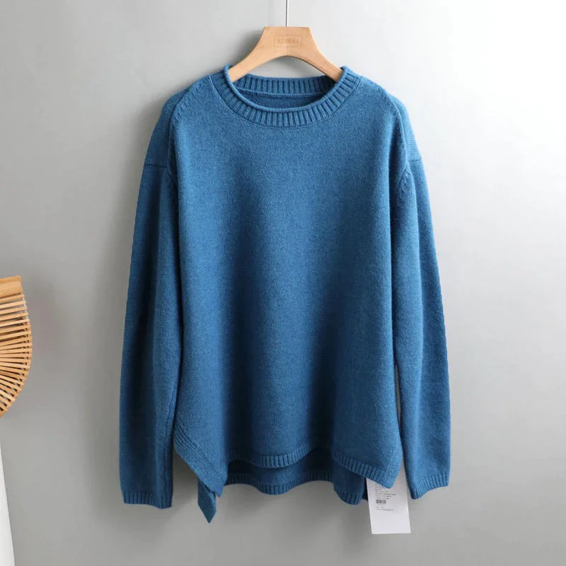 Round Neck Blue