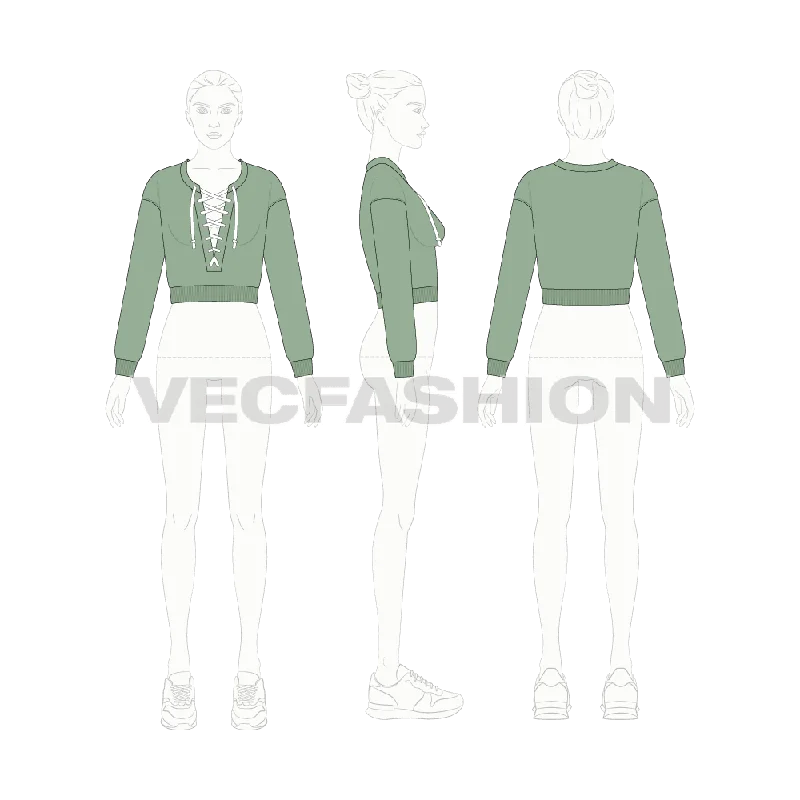 Women's Cropped Pullover Alpaca Blend Soft